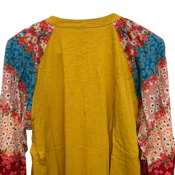 Umgee Floral Puff Sleeve Tunic Dress NWT - Picture 10 of 11